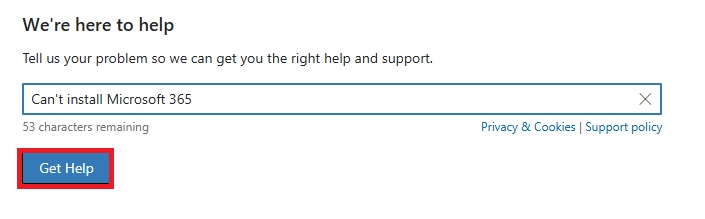 get help microsoft support